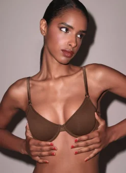 Fleur Du Mal: Le Stretch Micro Demi Bra - Up To G Cups