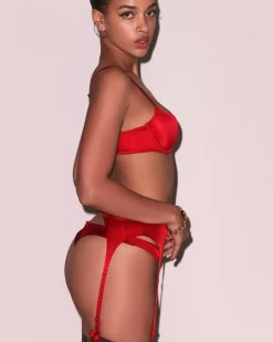 Fleur du Mal: Luxe Thong - Rouge