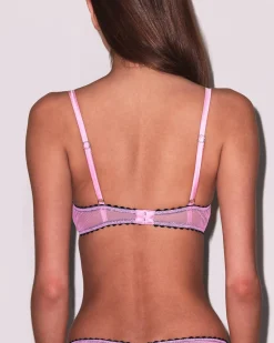 Fleur du Mal: Sabrina Mesh Demi Bra - 34DD