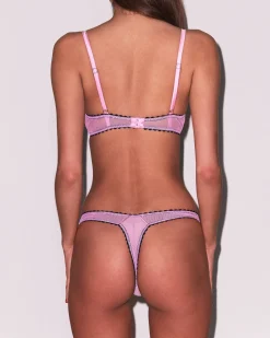 Fleur du Mal: Sabrina Mesh Thong - M