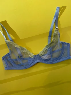 Fleur du Mal: Sheer Tulle Demi Bra - Daydream