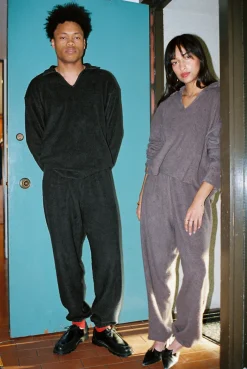 Gil Rodriguez: Sherpa Huge Long Sleeve Top - Deep Taupe