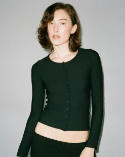 Gil Rodriguez: Thermal Sophie Cardigan - Black