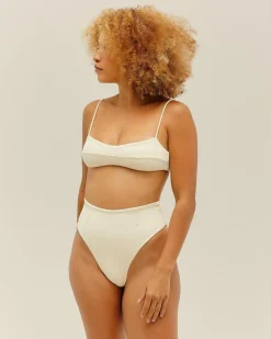 Haight: Agatha Ribbed Bikini Top - L, Last One!