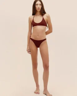 Haight: Grazi Low Rise Bikini Bottom - Marsala