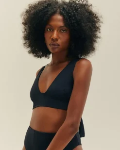 Haight: Multi Way Halter Bikini Top - Black