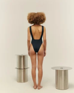 Haight: Slit High Neck One Piece - S, Last One!