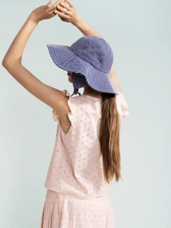 Hansel From Basel: Noona Sun Hat - Blue Stripe