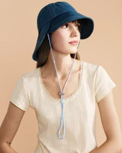 Hansel From Basel: Tulip Bucket Hat - Denim