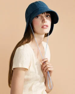 Hansel From Basel: Tulip Bucket Hat - Denim