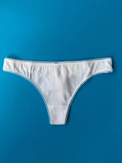 Huit: Biotiful Organic Cotton Tanga Thong - White