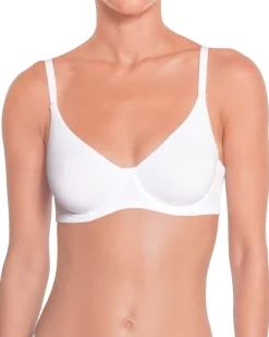 Huit: Biotiful Organic Cotton Underwire Bra - White