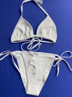 Hunza G: Gina Studded Bikini Set - White