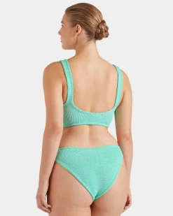 Hunza G: Julia Pearl Ring Bikini Set - Metallic Mint