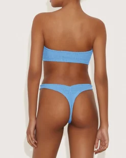 Hunza G: Tina Strapless Bikini Set - Cornflower