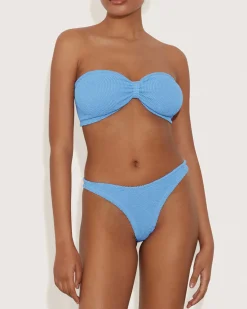 Hunza G: Tina Strapless Bikini Set - Cornflower