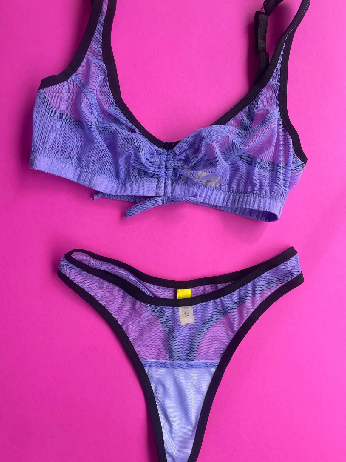 Kayleigh Peddie: Amelie Cinch Front Bralette - Lilac