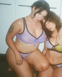 Kayleigh Peddie: Amelie Cinch Front Bralette - Lilac