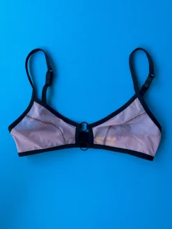 Kayleigh Peddie: Evan Mesh Bra with Rings - Dusty Rose