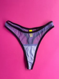Kayleigh Peddie: Faye Mesh Thong - Lilac