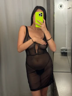 Kayleigh Peddie: Robbi Lace Up Mesh Dress - XS, Last One!