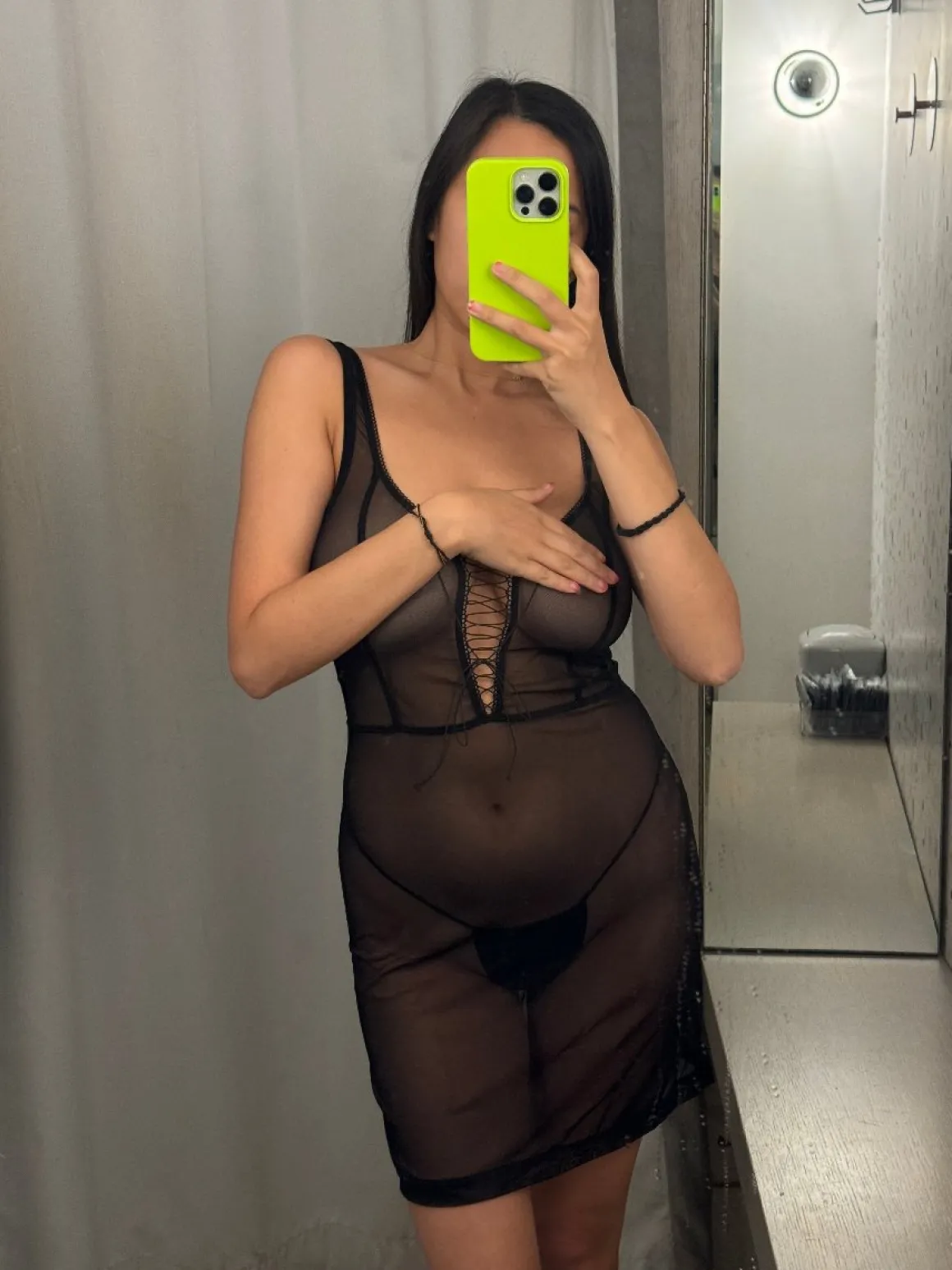 Kayleigh Peddie: Robbi Lace Up Mesh Dress - XS, Last One!