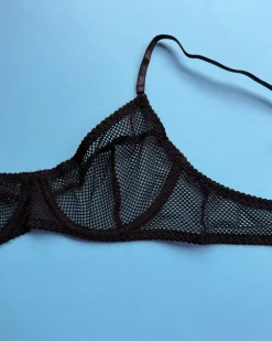 KissKill: Tatiana Fishnet Bra - Black
