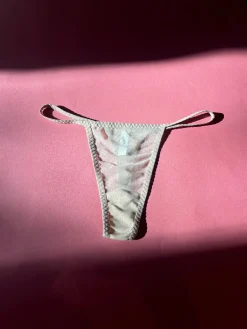 Kye Intimates: Daily Mesh Thong - Ecru