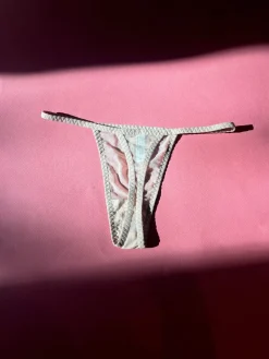 Kye Intimates: Daily Mesh Thong - Ecru