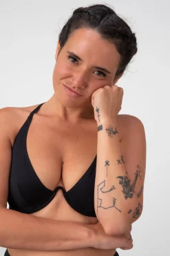 La Fille d'O: Changes Mono Wire Bikini Top - Black