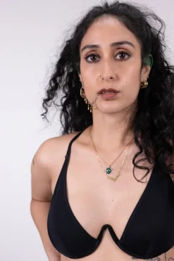 La Fille d'O: Changes Mono Wire Bikini Top - Black