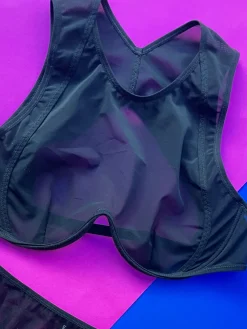 La Fille d'O: Futura High Neck Bra - Black