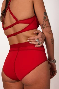 La Fille d'O: Georges Balconnet Bikini Top - Red