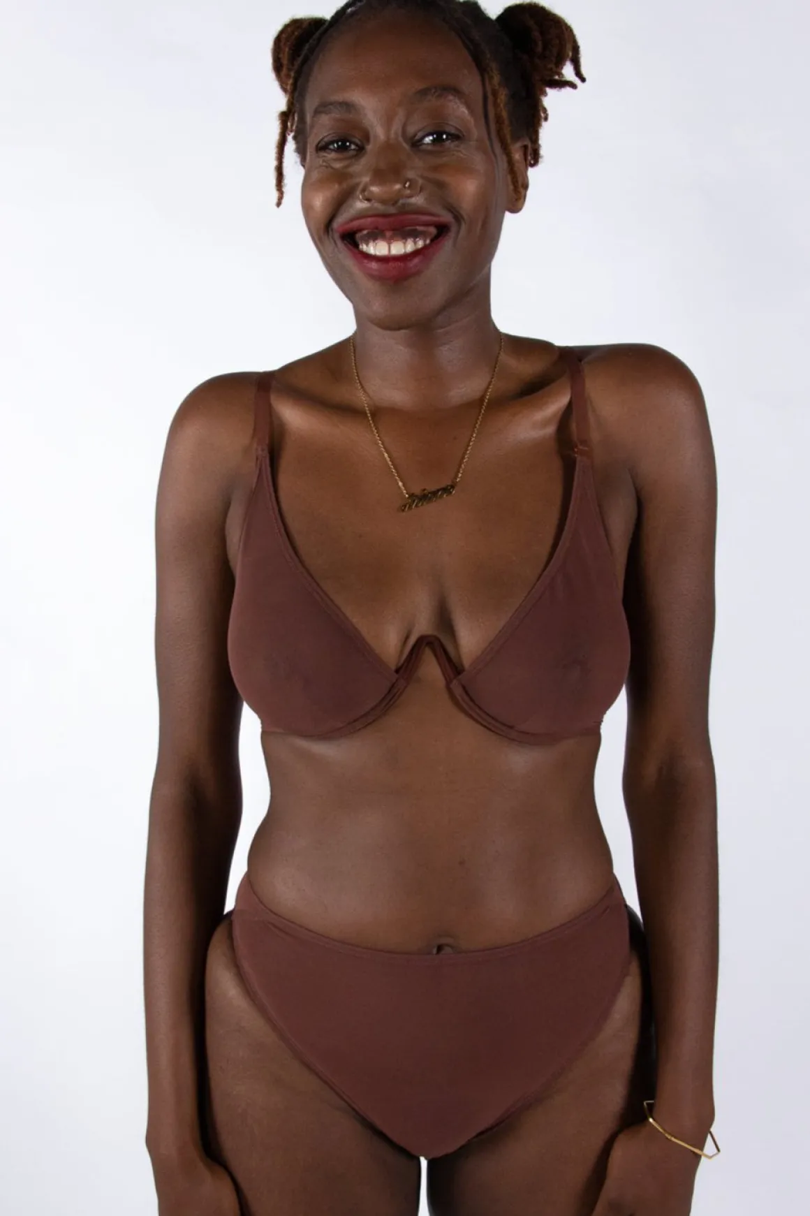 La Fille d'O: Savage High-Cut Brief - Chocolate