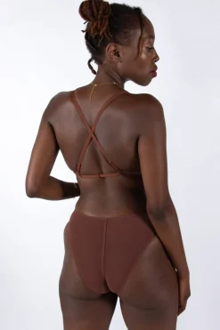 La Fille d'O: Savage High-Cut Brief - Chocolate