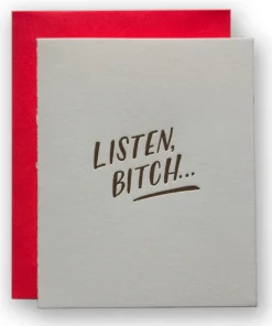 Ladyfingers: Listen Bitch Card