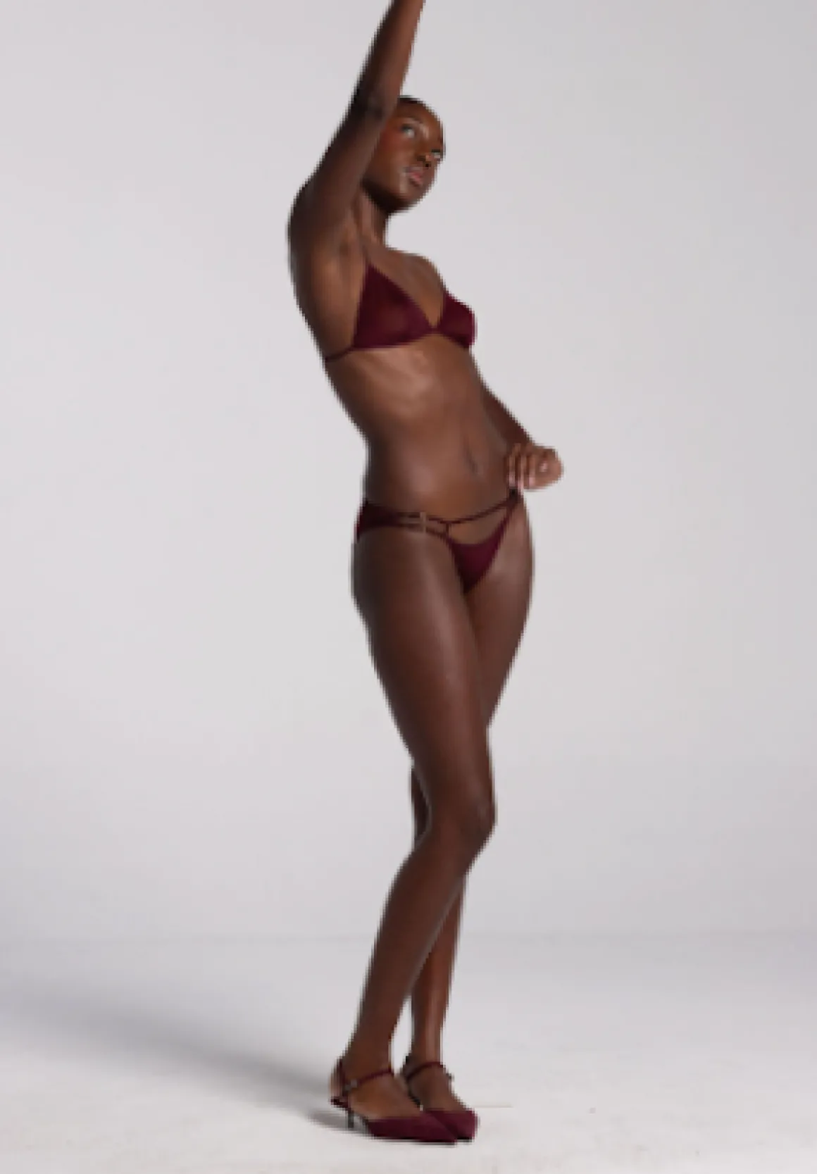 Marika Vera: Moore Triangle Bra - Burgundy