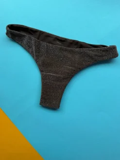 Mikoh: Papara Minimal Bikini Bottom - Lurex Chocolate