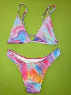 Minimale Animale: Mirage Triangle Bikini Top - Caribbean Dream