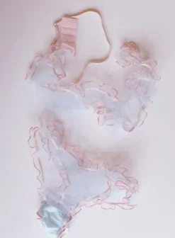 Miss Crofton: She's A Peach Mesh Bralette - M, Last One!