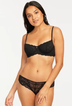 Montelle: Flirt Demi Lace Bra - Black