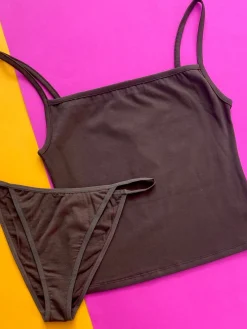 Non Private: String Bikini Brief - Brown