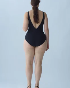 Nu Swim: Cyn Plunge One Piece - Black