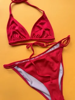 Nu Swim: EXCLUSIVE Cleo String Bikini Bottom - Lobster