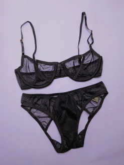 Only Hearts: Coucou Ouvert Bikini - Black