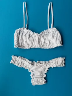 Only Hearts: Pearl Organic Cotton Thong - White