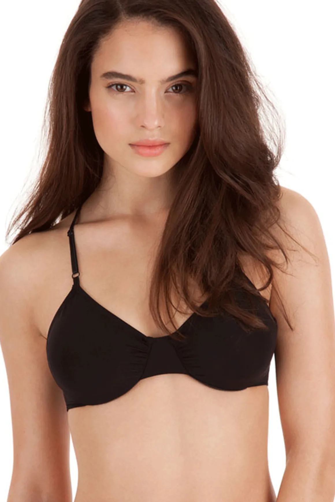 Only Hearts: Second Skins Racerback Bra - Black