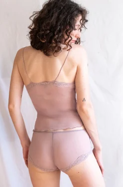 Only Hearts: Tulle with Lace Brief - Mystic Grey