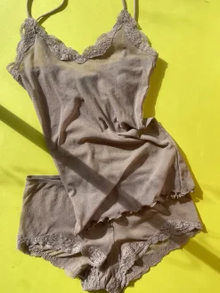 Only Hearts: Tulle with Lace Brief - Mystic Grey