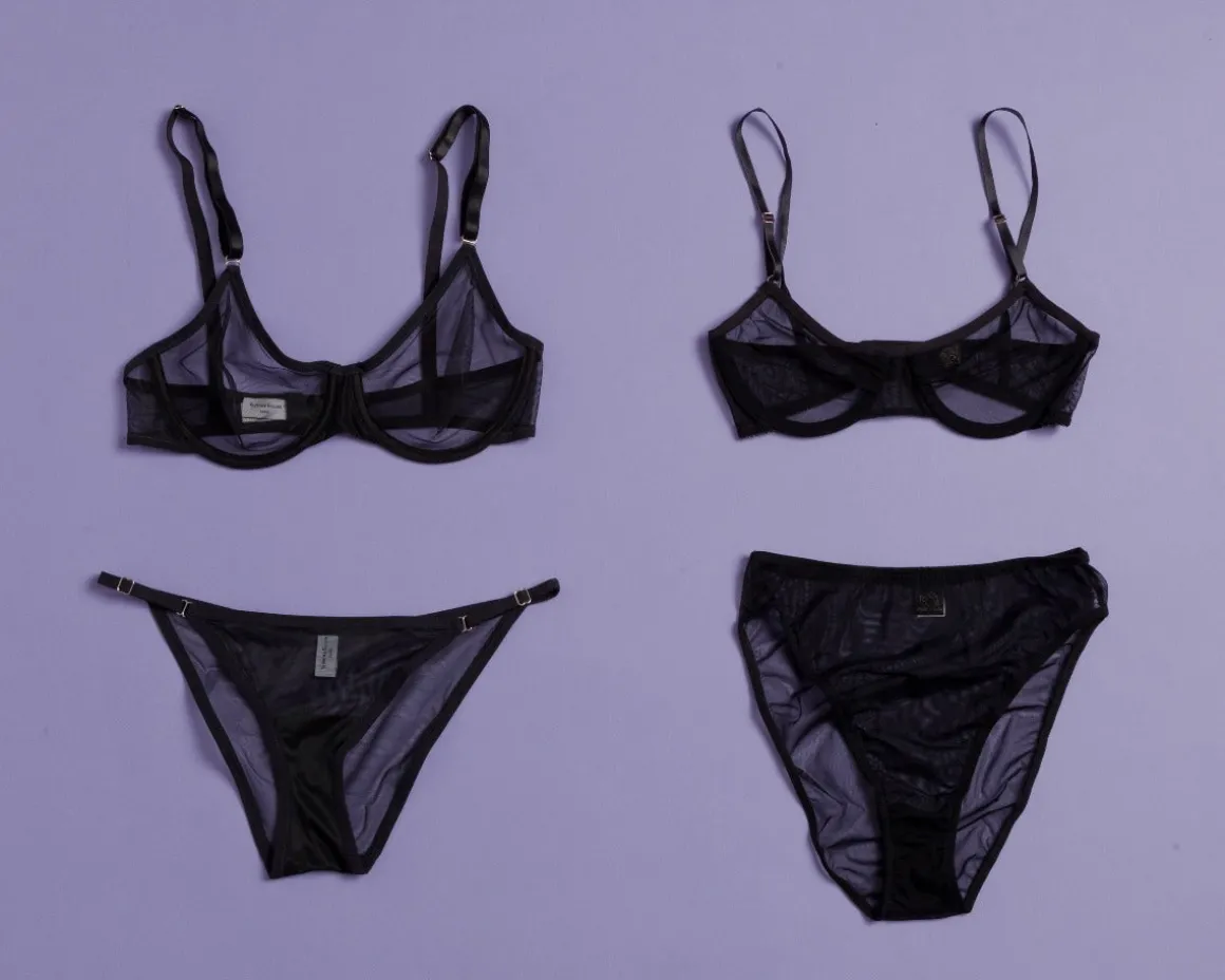 Only Hearts: Whisper Underwire Bra - Black